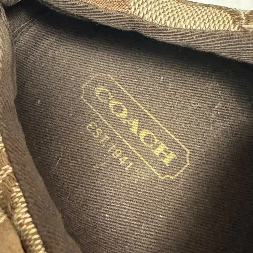 Coach Women's Barrett Signature Sneakers in a brown monogram size 7,5